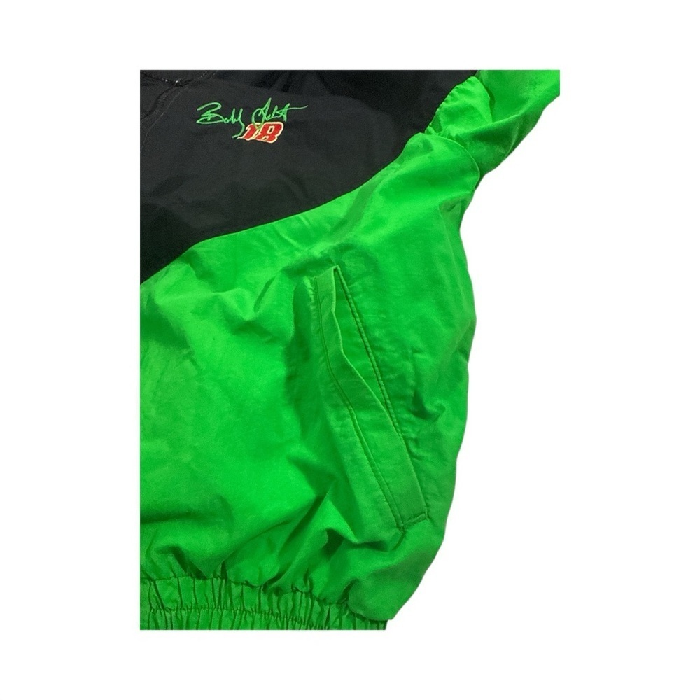 Joe Gibbs NASCAR Green And Black XLRacing Mens Jacket - Picture 11 of 13